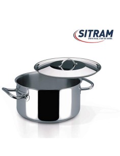 Demi traiteur Inox 24 cm avec couvercle