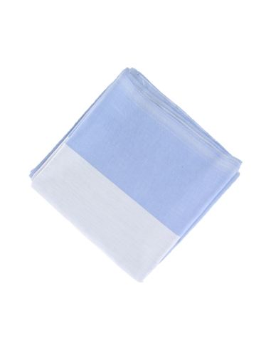 Nappe Carrée Bleu effet Satin 90 cm Nappe Carrée Bleu effet Satin 90 cm