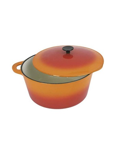 COCOTTE RONDE FONTE ÉMAILLÉE 24cm