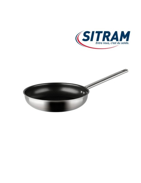 Poêle inox 20 cm anti-adhérent Technofood SITRAM