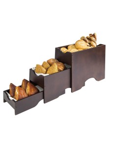 Présentoir Chromé 72 cm pour plat 45x37 cm 2