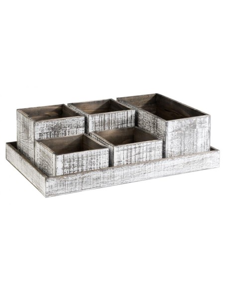 Plateau mélamine effet marbre noir