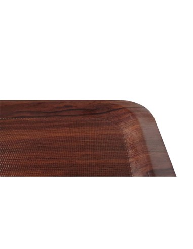 Plateau antidérapant rectangulaire mélamine 46 x 36 cm