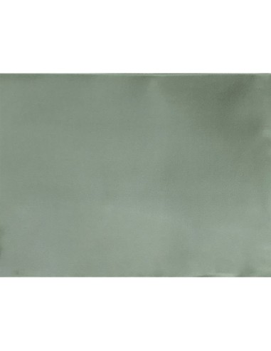 Chemin de table damassée satin uni vert 42 x 113 cm