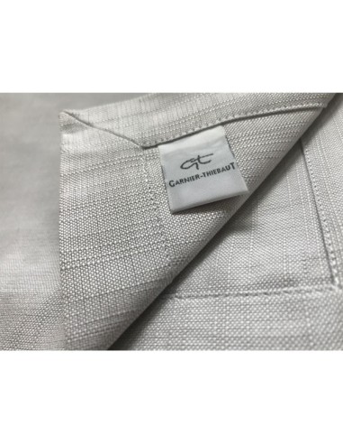 Chemin de table damassée Nacre 45 x 137 cm