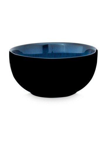 Bol Bicolor noir mat intérieur réactive bleu Réf:00548B