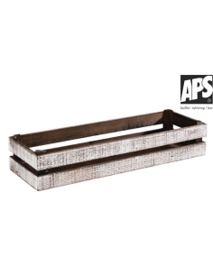 Présentoir vintage en bois blanc APS REF : 11703