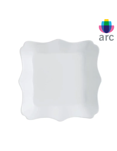 Assiette Authentic Plate blanc en verre trempé