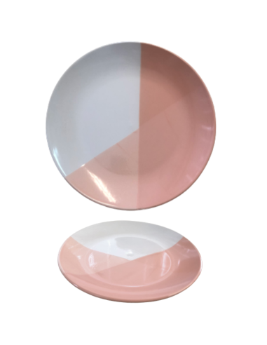 assiette plate bicolor Réf:009-D1