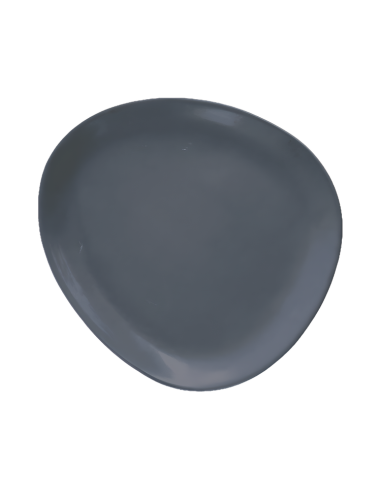 Assiette plate galet gris Réf:010-D2