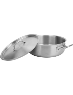 Marmite Inox avec couvercle 36x14 cm REF : 360x140 2