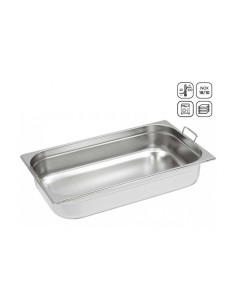 Bac Gastronorme GN1/1 Inox poignées mobiles 200 mm Réf :...