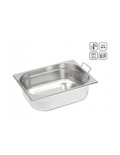 Bac Gastronorme GN1/2 Inox poignées mobiles 150 mm Réf :...