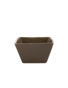 Bol carré 11 cm x 11 cm Taupe REF : 45440