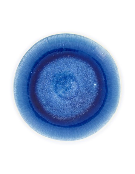 Assiette plate  émail réactif 28cm Réf : TZ3426