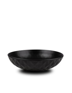 Assiette Creuse Relief Noir 20cm REF : 00836N