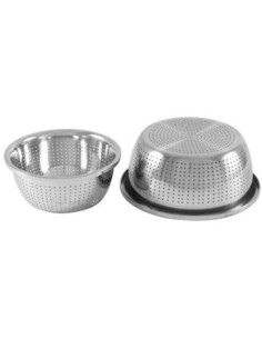 Cul de poule perforé acier inoxydable 36cm REF : P3660P