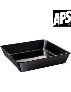 Plateau Empilable Rectangle Mélamine Noir 42x28 cm...