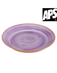 Assiette creuse 32 cm mélamine violet APS