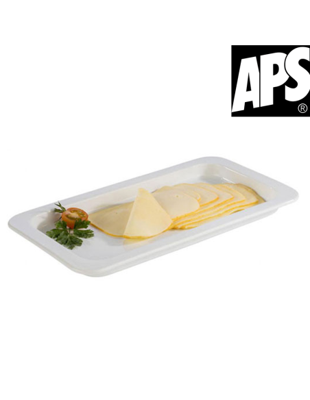 Plateau en porcelaine blanche 32,5 x 17,6 cm APS