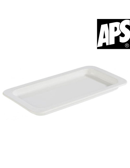 Plateau en porcelaine blanche 32,5 x 17,6 cm APS