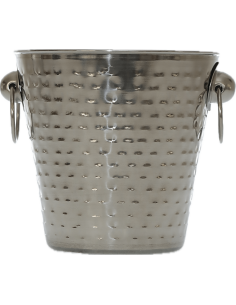 Seau à champagne inox martelé 21cm REF : cs-br15ah 2