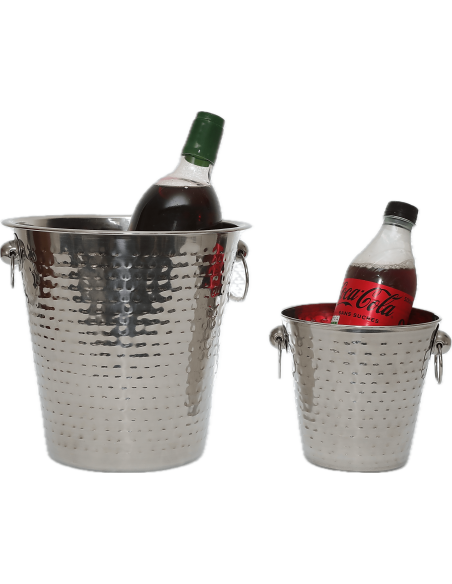 Seau glaçons inox martelé 10cm REF : cs-br10ah