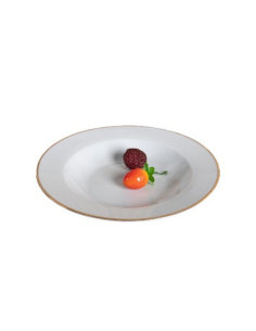 Assiette creuse aile filet or 21,5 cm REF : 003B-SP2 2