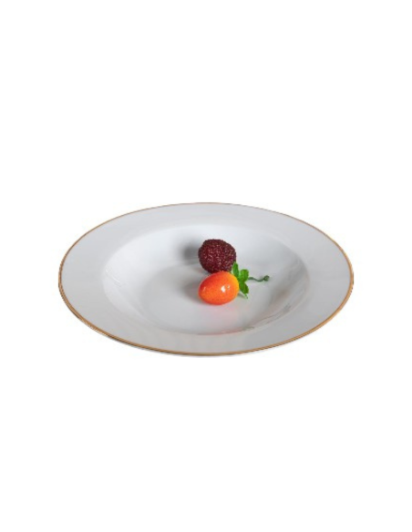 Assiette creuse aile filet or 21,5 cm REF : 003B-SP2