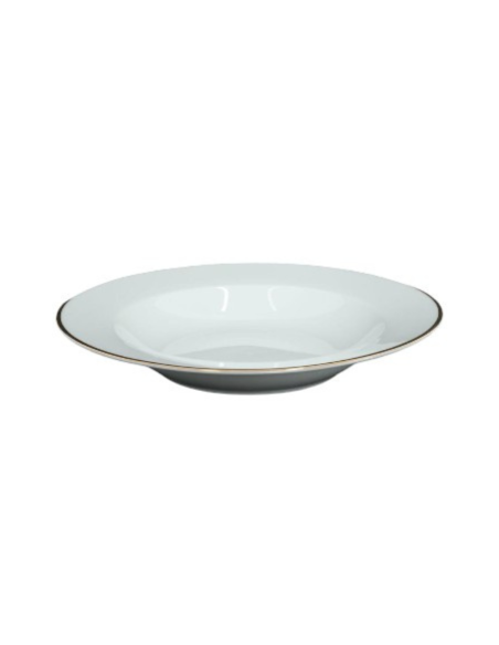 Assiette creuse aile filet or 21,5 cm REF : 003B-SP2