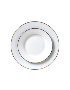 Assiette plate aile filet or 27 cm REF : 003B-D2 2