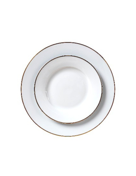 Assiette plate aile filet or 27 cm REF : 003B-D2