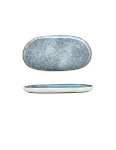 Plat Ovale bord haut réactif 29cm REF : P00832