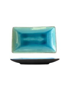 Assiette rectangle bord haut réactif 22,5cm REF : P00226