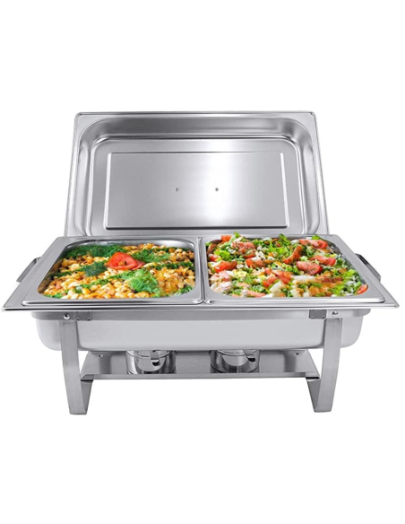 Chafing dish inox rectangle 9.5L REF : RB95L