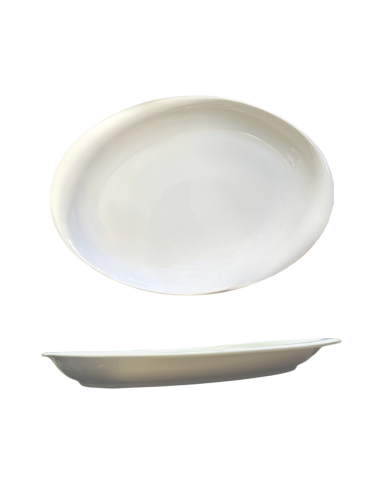 Plat ovale porcelaine 43 cm REF : pl043