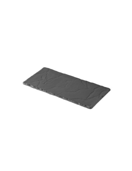 Assiette rectangulaire Basalt noir 30x16 cm Réf: 640605