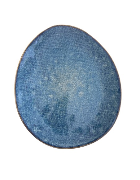 Assiette plate galet réactive 19.5cm Réf: P00036