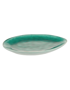 Assiette galet ovale réactive 34cm REF : P00079 2