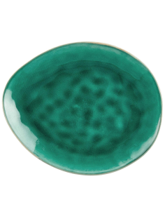 Assiette galet ovale réactive 34cm REF : P00079