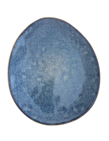 Assiette plate galet réactive Réf: P00752