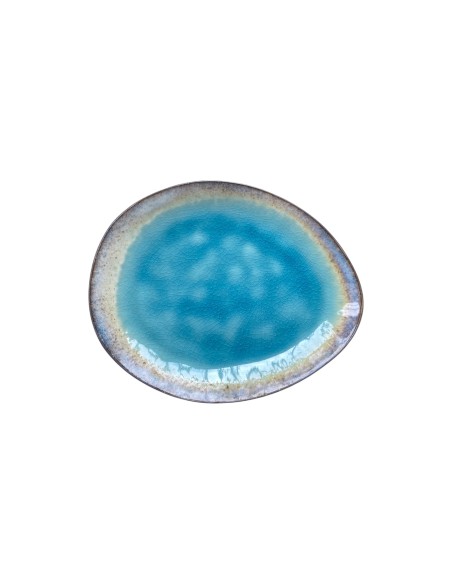 Assiette plate galet réactive 19.5cm Réf: P00272