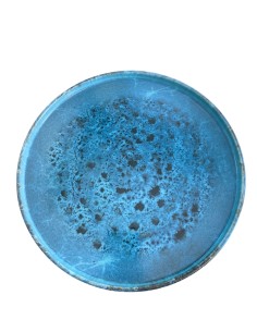 Assiette plate bord haut bleu réactif 27,5 cm REF: 75904