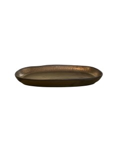 Plat Ovale couleur cuivre 29 cm REF : 204-0019 2