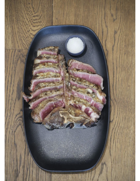 ASSIETTE PLATE RECTANGULAIRE BASALT NOIR 36X15 CM REF : 646128R