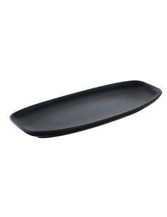 ASSIETTE PLATE RECTANGULAIRE BASALT NOIR 36X15 CM REF :...