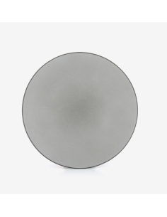 Assiette Plate Ronde 32 CM Basalt - Céramique gris REF :...