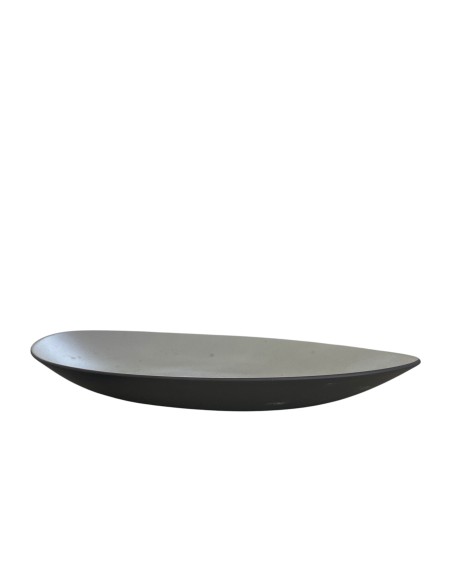 Assiette Ovale 35 CM Basalt - Céramique gris REF : 649555R