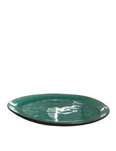 Assiette galet ovale réactive 34cm REF : P00176 2