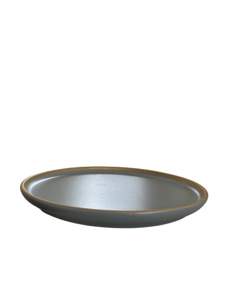 Assiette dessert bord haut or et bleu  22 cm REF : 24478